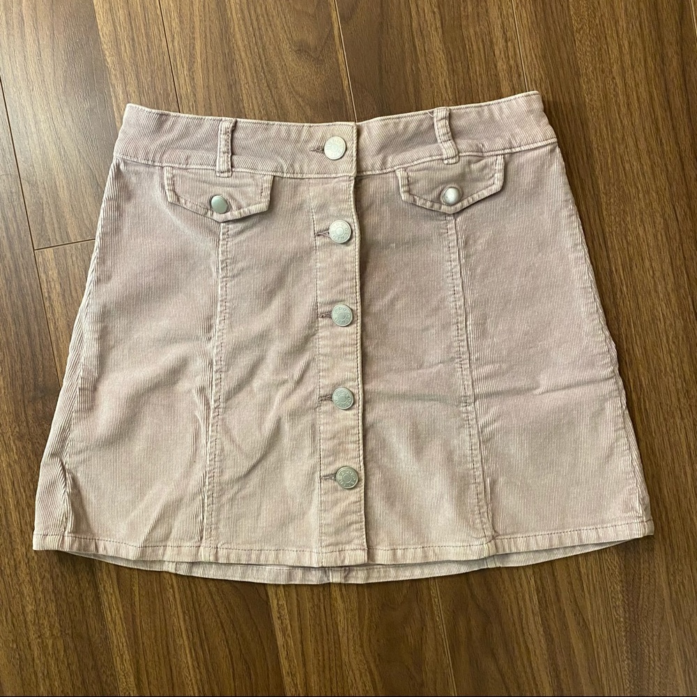 BDG light purple mini velvet skirt $8